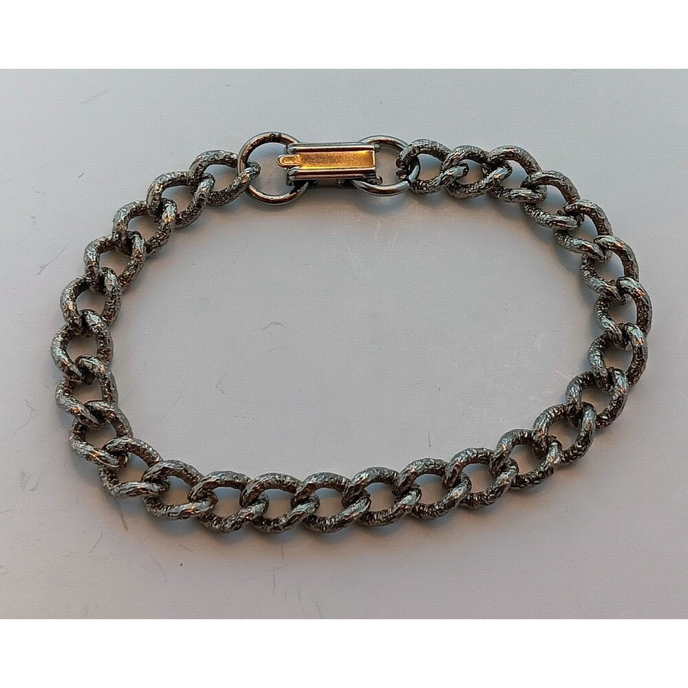 Vintage Goldtone Chunky Chain Bracelet 7.5 in